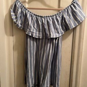 🍄Old Navy Off/Shoulder Loose Stripe Top Medium